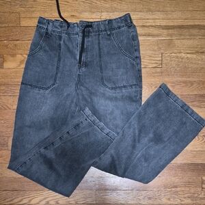 Fashion Nova Gray Flare & Wide Leg Jeans